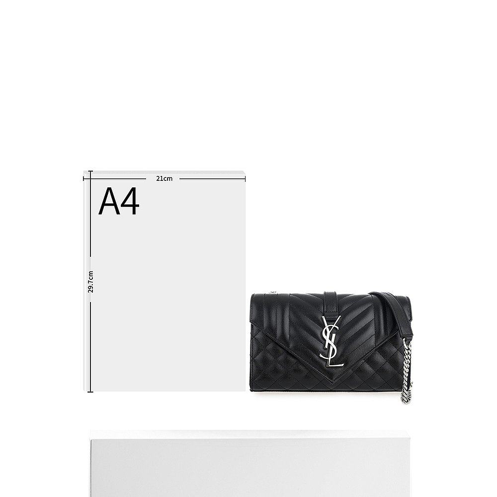 香港直邮圣罗兰黑色女士单肩包 天猫国际香港直购女士包袋