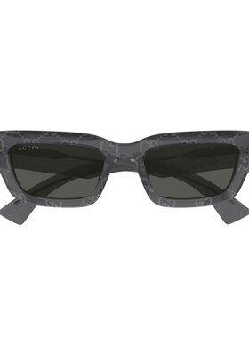 GUCCI 男士太阳镜 GG1838S011 AW2025 黑色 古驰几何框太阳镜