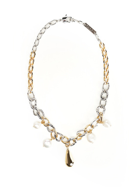 MARNI 女士项链 COMV0527A000Y65 AW2025 白色珍珠吊坠
