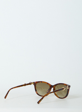 GUCCI 女士太阳镜 A000Q2J07402623 AW2026 棕色 圆框太阳眼镜