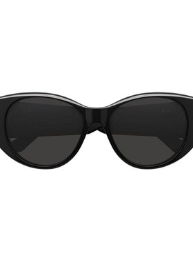 BALENCIAGA 男士眼镜 BB0455S001 SS2026 黑色 几何太阳镜