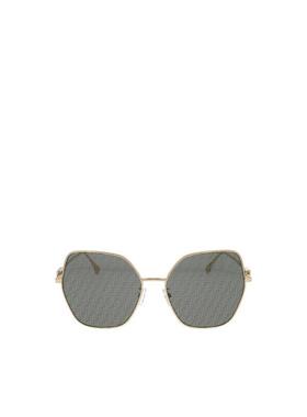 FENDI 女士太阳镜 FE40033U10C SS2025 灰色 Baguette徽标蝴蝶框