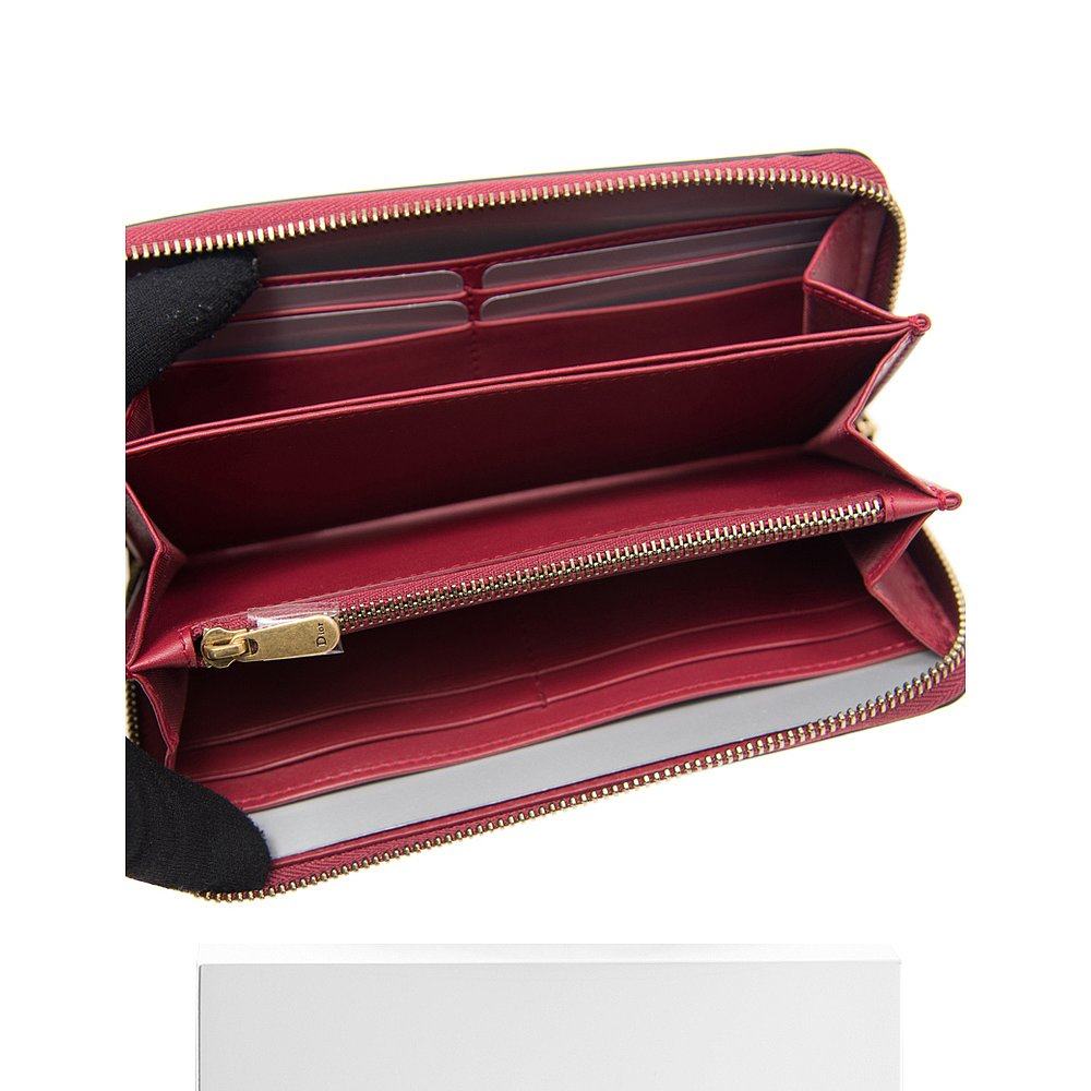 香港直邮dior红色女士钱包 天猫国际香港直购钱包