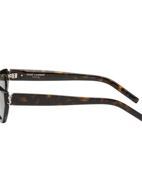 1h可退 潮奢 Saint Laurent 圣罗兰 女士 棕色 SL M162 太阳镜 SL