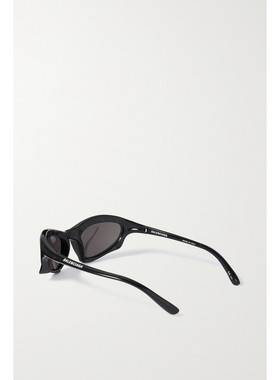 1h可退 潮奢 Balenciaga 巴黎世家 女士 黑色 Bat Rectangle 太阳