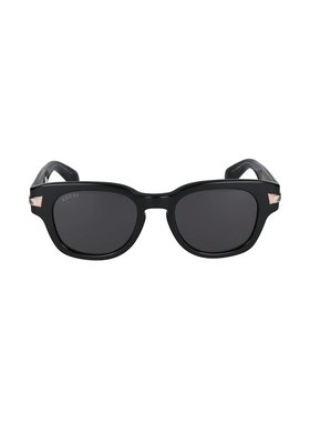 GUCCI 男士太阳镜 GG1518S001 AW2024 黑色 logo标识太阳镜古驰