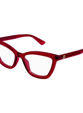GUCCI 女士眼镜 GG1686O009 CO 红色 全框平光镜 【付后1h可退】
