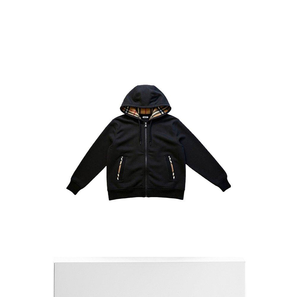 BURBERRY 女士外套 81124711 AW2025 黑色 连帽卫衣,淘宝优惠券,粉丝福利购,淘宝优惠卷