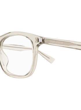 SAINT LAURENT 男士眼镜 SL811004 SS2025 粉红色 字母细节光学镜