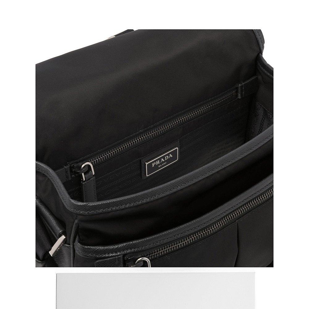 香港直邮prada男士黑色尼龙斜挎包 天猫国际香港直购男士包袋