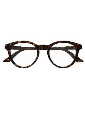 GUCCI 男士眼镜 GG1822O002 SS2026 棕色 圆框平光镜
