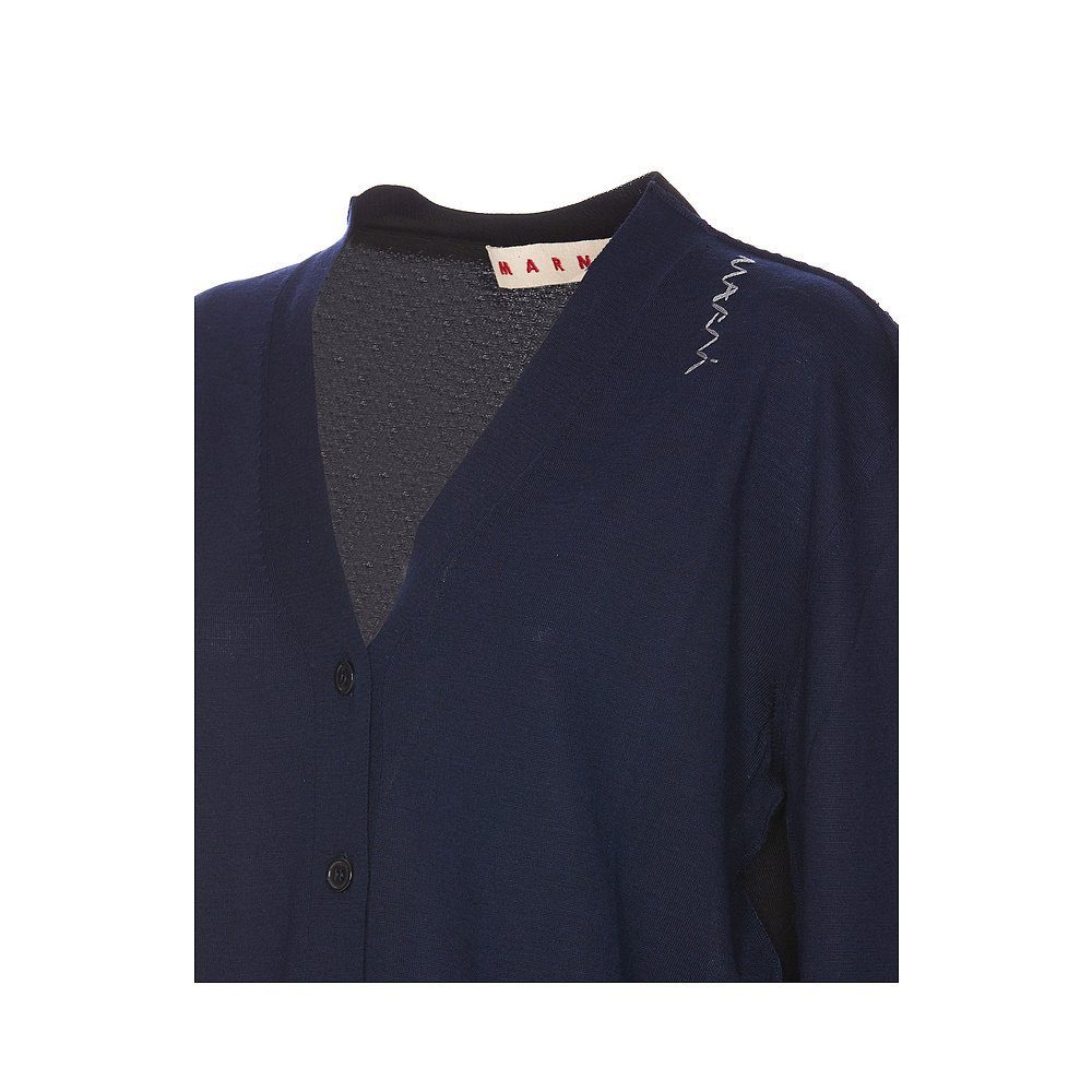 1h可退 MARNI 女士针织衫 CDMD0390Q0UFZ628HAB61 CO 深蓝色羊毛 - 图1