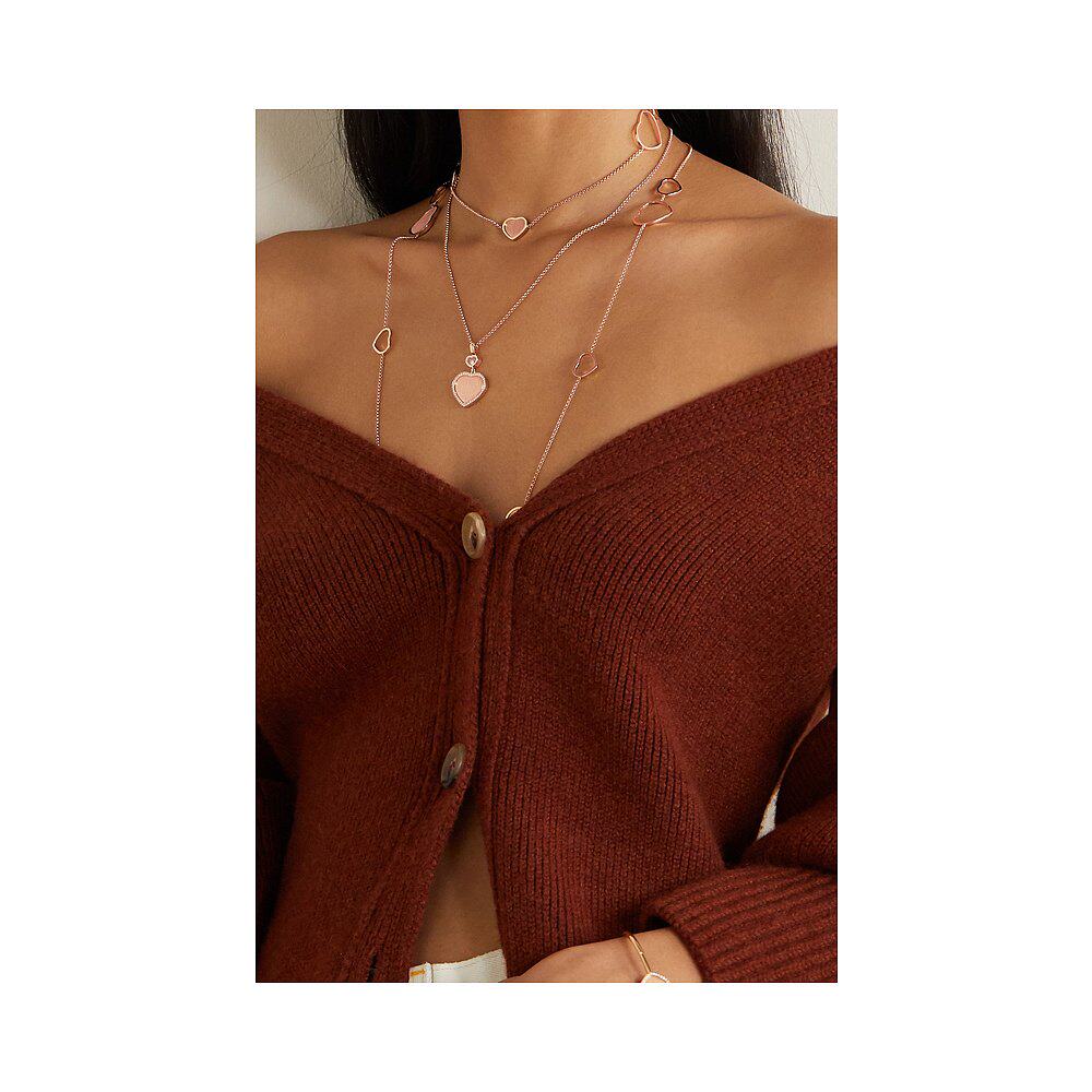 香港直邮潮奢chopard女士心形玛瑙 天猫国际探物中国香港项链