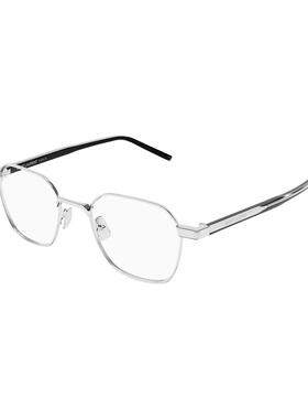 SAINT LAURENT 男士眼镜 SL883002 SS2026 银色 全框平光镜