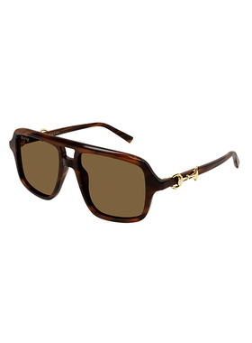 GUCCI 女士眼镜 GG2052S009 SS2026 棕色 框架太阳镜古驰