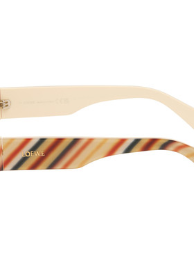 LOEWE 罗意威 男士 驼色 Flash Slim Cateye 太阳镜 LW40195U5139