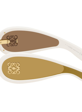 LOEWE 罗意威 女士 白色 Wave Mask 太阳镜 LW40108I0025G1923371