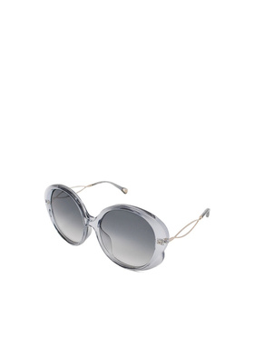 1h可退 CHLOÉ 女士眼镜 CE741SA049 SS2026 灰色 圆框太阳镜