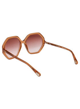 CHLOÉ 女士眼镜 CH0008S001 AW2023 粉红色 LOGO 太阳镜