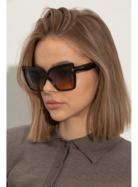 TOM FORD 女士太阳镜 FT119506352B SS2026 棕色 Sunglasses