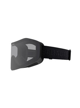 BALENCIAGA 男士太阳镜 BB0379S001 AW2025 黑色 几何护目镜