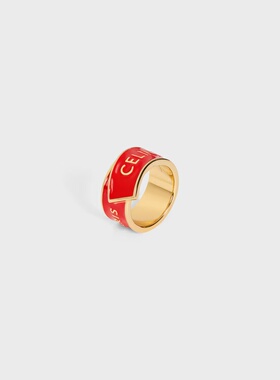 CELINE 女士戒指 B10EE4V0827RG AW2026 红色 徽标戒指