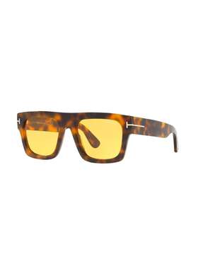 TOM FORD 女士太阳镜 FT071156E SS2026 黄色 FAUSTO