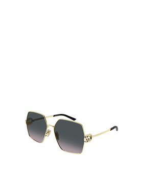 GUCCI 女士太阳镜 GG2163S002 SS2026 金色 全框太阳镜古驰