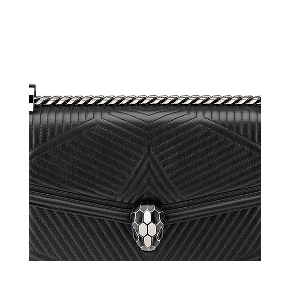 香港直邮bvlgari女士黑色单肩包 天猫国际香港直购女士包袋