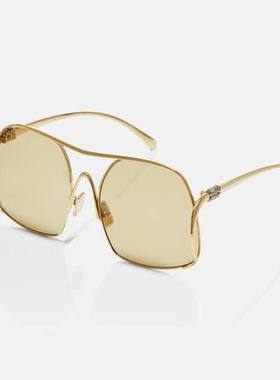 潮奢 Miu Miu 缪缪 女士 Miu 渐变色方框太阳眼镜