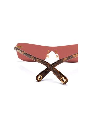 1h可退 JACQUEMUS 女士眼镜 JAC69C2SUN SS2025 粉红色 无框太阳