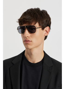 VERSACE 男士太阳镜 0VE22940100281 CO 金色 Sunglasses