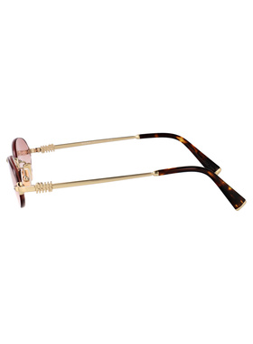 1h可退 MIU MIU 女士太阳镜 0MUA54SZVN70O SS2025 粉红色 0MU A5