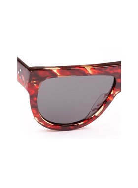 CELINE 女士眼镜 CL40001I54N AW2023 灰色 红色飞行员太阳眼镜