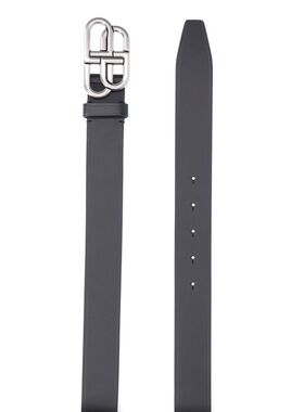 Balenciaga 巴黎世家 男士 黑色 BB 宽版腰带 5703701CH0B