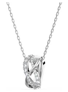 SWAROVSKI施华洛世奇Twist灵动交错链坠镶嵌时尚水晶纯银5563906