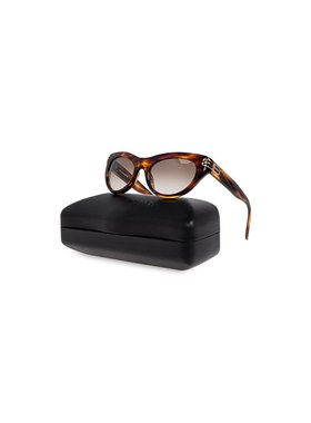 BALENCIAGA 女士太阳镜 847026T00392077 CO 棕色 Sunglasses