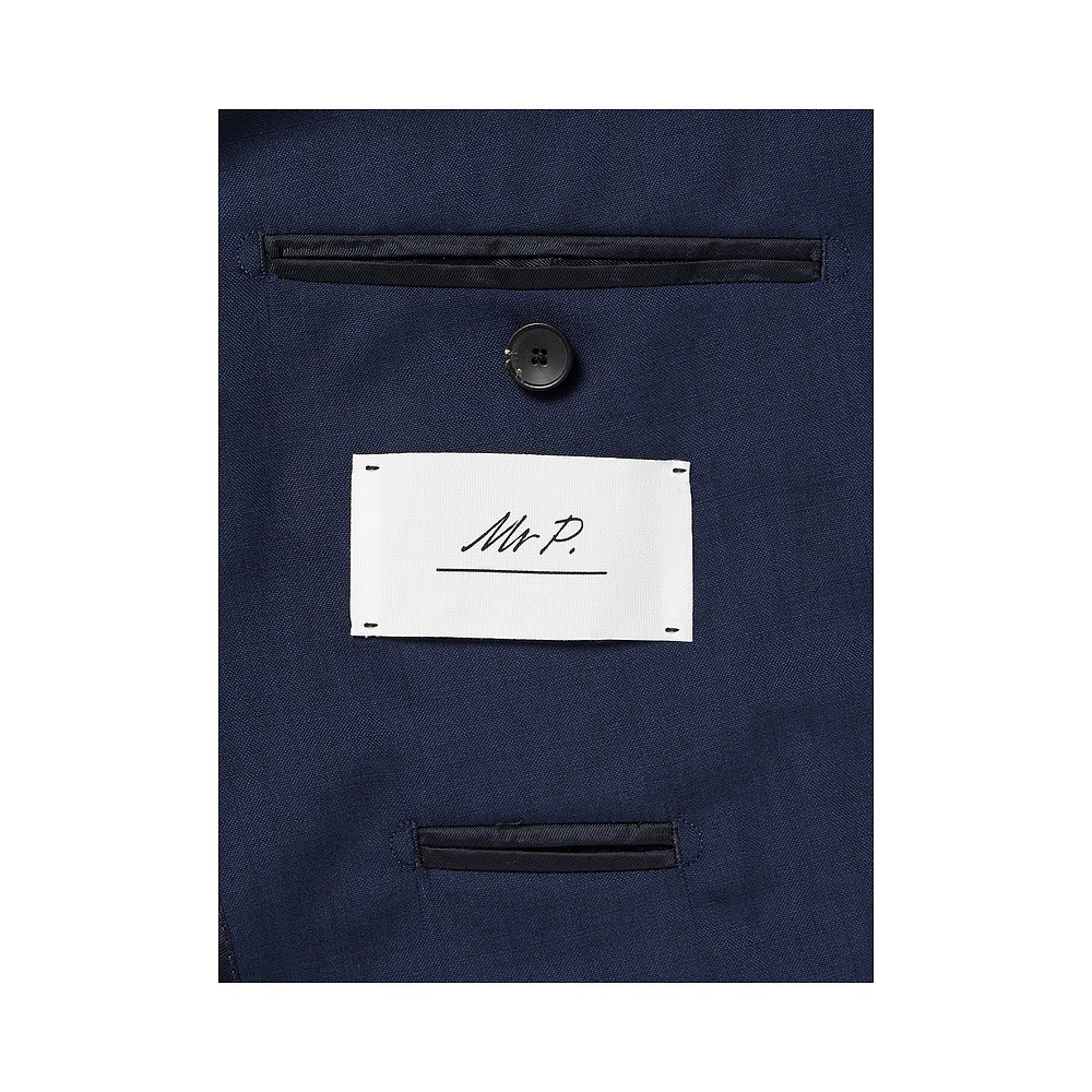 1h可退 潮奢 Mr P. 男士 标准剪裁羊毛混纺西装外套 MPO242064BRI - 图1