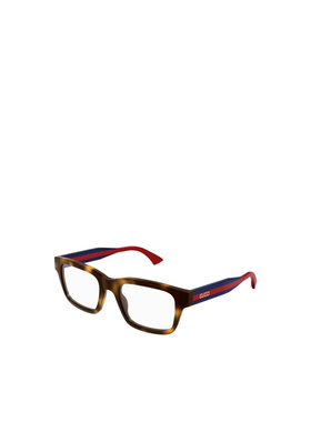 GUCCI 男士眼镜 GG1865O008 SS2025 红色 方框平光镜古驰