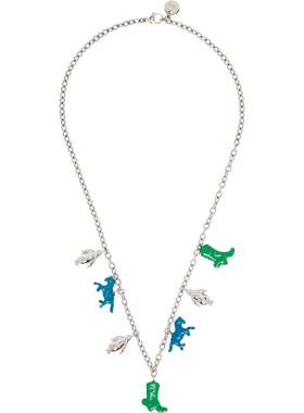 Marni 玛尼 男士 Horse Charms Chain 项链 COZB0141A0P6528Y9078