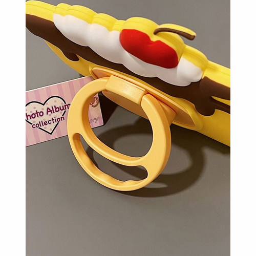 超萌可爱樱桃布丁站立支架适用苹果iPadPro保护套新款iPadAir6/7软硅胶保护壳11寸平板mini6/7创意防摔女软壳 - 图1