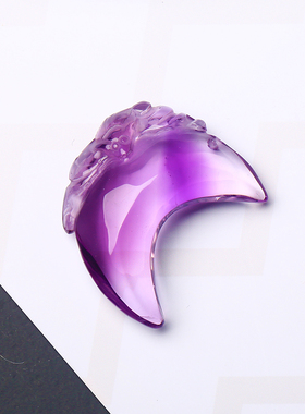 追梦天然紫水晶福禄节高玉兰花