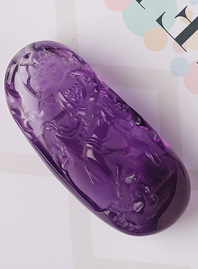 追梦天然紫水晶转运保平安项链