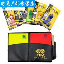 Craninfie Red Yellow Card Whistling Football Referee Red Yellow Card With Pen Yellow Card Red Card Pick Edge Whistle Suit No. 1 _