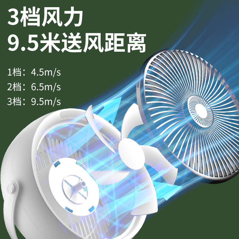 桌面充电款小电风扇户外便携式随身超长续航超静音12v手持大风力台扇usb迷你驱蚊-第1张图片-提都小院