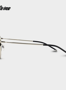 Fakeme轻奢拼接墨圆框镜太阳镜