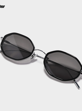 Fakeme 26新品时尚多边形板材β钛墨镜高级感防紫外线太阳镜 otto