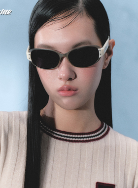 Fakeme质感板材椭圆框太阳镜