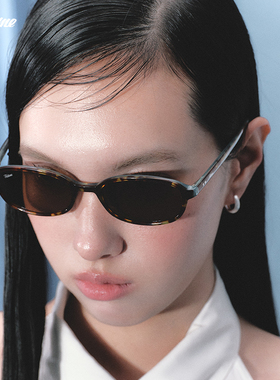 Fakeme 2025时尚质感轻奢椭圆框太阳镜女中性百搭ins风 saint