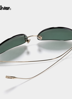 Fakeme 26新品个性时尚超轻无框β钛墨镜防紫外线轻奢太阳镜 cruz
